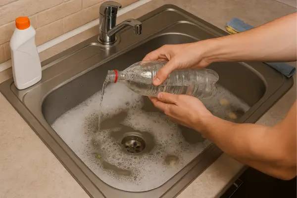 como desentupir pia de cozinha